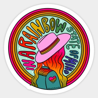 Rainbow State of Mind Sticker